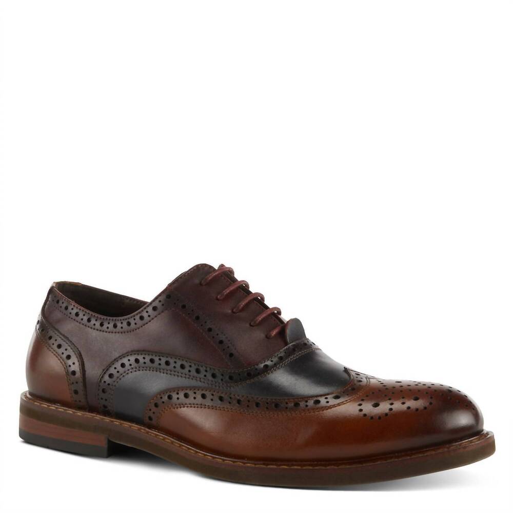 NEW L'ARTISTE men's niko shoes in bordeaux multi